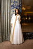 JODIE GOWN WHITE GRAPHIC GUIPURE *PREORDER*