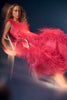 IRINA GOWN CARMINE ROSE ORGANZA