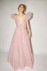 FLORIA GOWN ANTIQUE ROSE EMBROIDERED TULLE