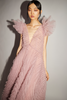FLORIA GOWN ANTIQUE ROSE EMBROIDERED TULLE