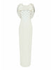 ADELAIDE GOWN WHITE EMBELLISHED CREPE