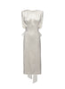 DAFFODIL DRESS WHITE JACQUARD