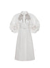MERCER DRESS WHITE FAILLE