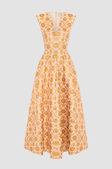 KYLE DRESS COPPER JACQUARD
