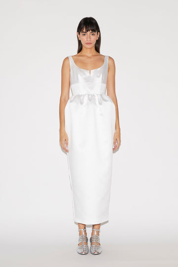 SIDRA DRESS DOUCHESSE WHITE