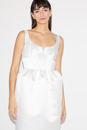 SIDRA DRESS DOUCHESSE WHITE