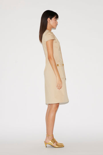 NOEMIE DRESS COTTON CAMEL