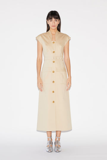 NYX DRESS COTTON CAMEL
