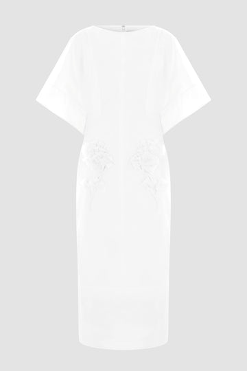 ISOTTA DRESS WHITE COTTON