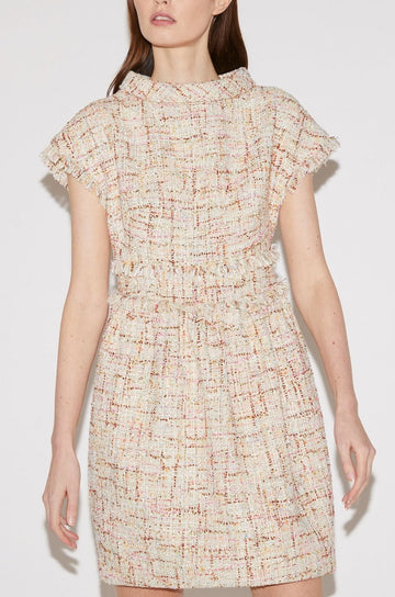 GRACE MINI DRESS MULTI TWEED