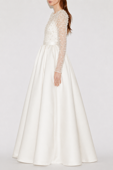 ELOISE FULL LENGTH DRESS IVORY DOUCHESSE