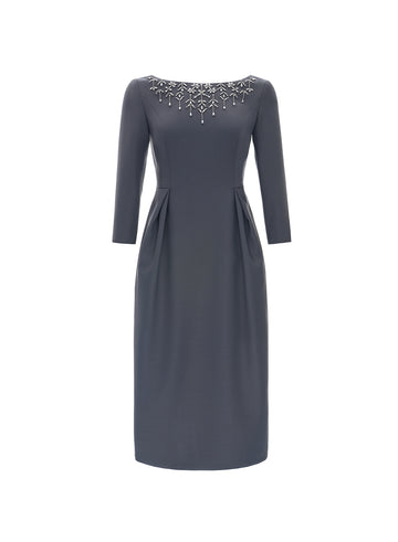 ORLA MIDI DRESS GREY TAILORING *PRE-ORDER*