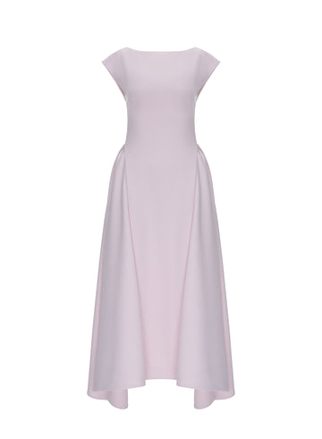 AIMEE MIDI DRESS CREPE PALE PINK - COMING SOON