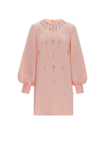 FARAH MINI DRESS APRICOT SABLE