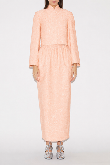 RANYA SKIRT APRICOT CLOQUE