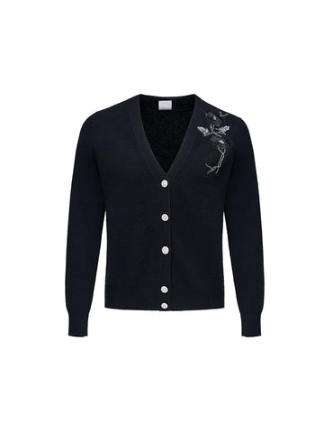 LILY CARDIGAN BLACK BABY CASHMERE *PRE-ORDER*