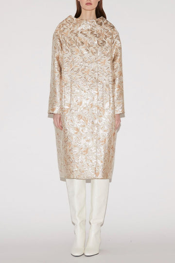 PIPPA COAT GOLD JACQUARD