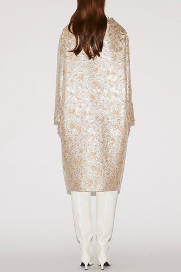 PIPPA COAT GOLD JACQUARD
