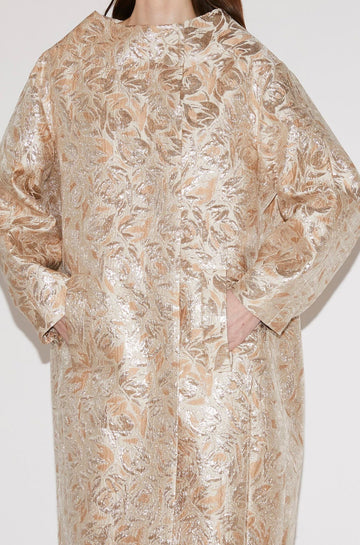 PIPPA COAT GOLD JACQUARD