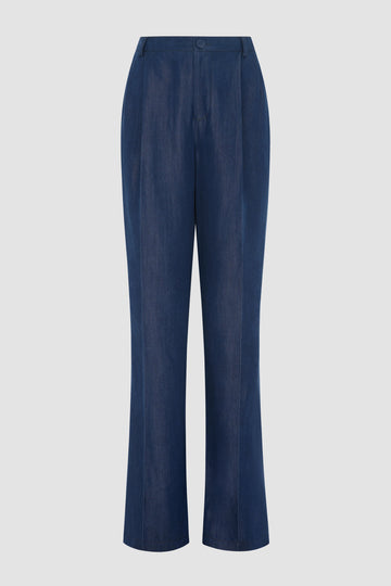 LUCIAN TROUSERS BLUE CHAMBRAY