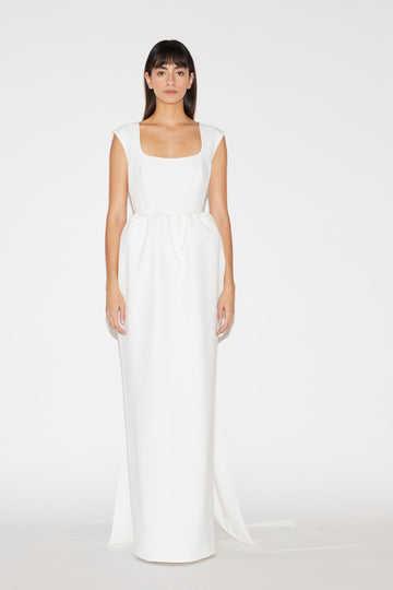PATSY GOWN CREPE WHITE