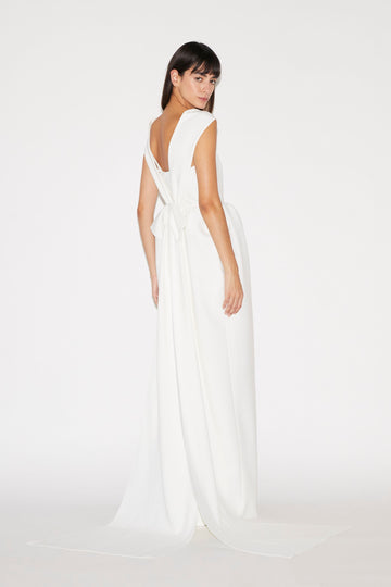 PATSY GOWN CREPE WHITE