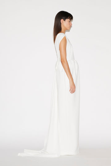 PATSY GOWN CREPE WHITE