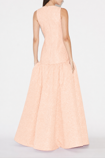 IZZY GOWN APRICOT CLOQUE