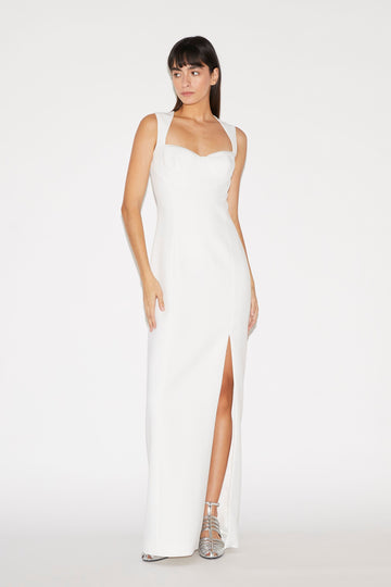 IZMARA DRESS CREPE WHITE