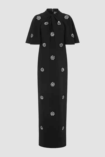 JULY DRESS BLACK CREPE