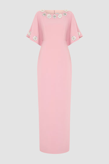 WYSTERIA DRESS PINK CREPE
