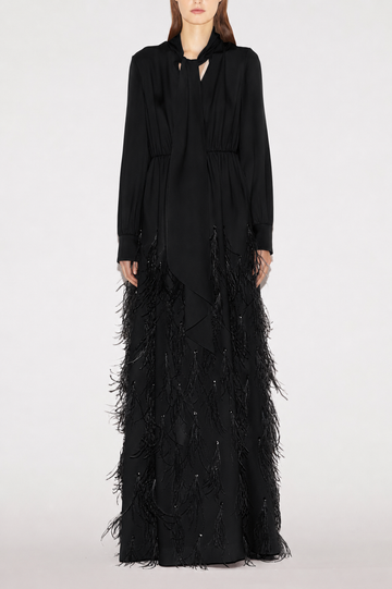 LIBBY GOWN BLACK SABLE