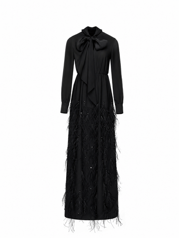 LIBBY GOWN BLACK SABLE