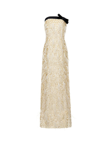LUCY GOWN IVORY TULLE EMBROIDERY