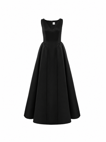 JUNIPER GOWN BLACK DOUCHESSE