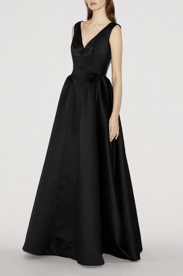 JUNIPER GOWN BLACK DOUCHESSE