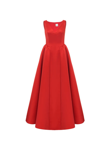 JUNIPER GOWN RED DOUCHESSE
