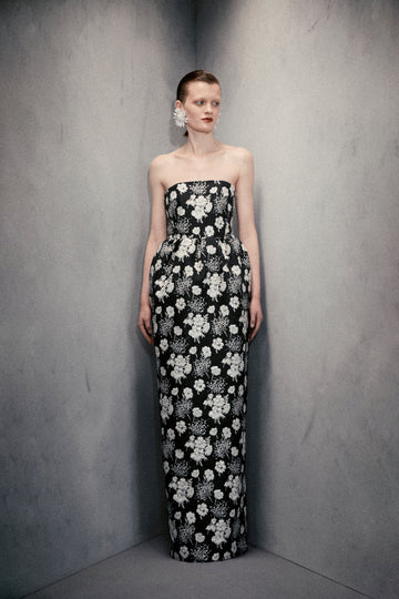 ALMA GOWN BLACK/WHITE *PRE-ORDER*