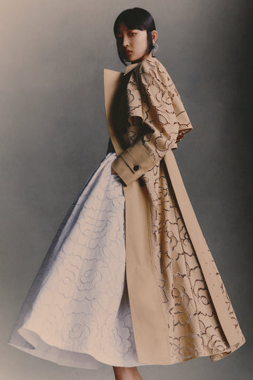 ALAIN DRESS WHITE EMBROIDERED COTTON