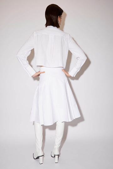 MANIYA SHIRT WHITE EMBELLISHED COTTON