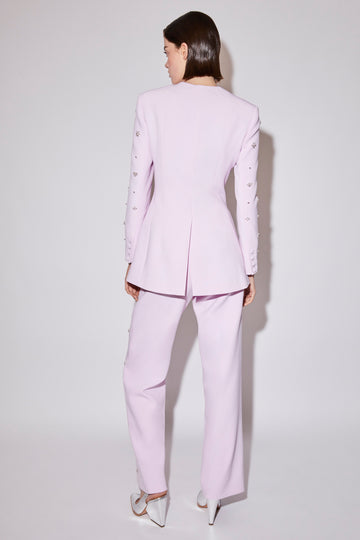 MILES TROUSERS ORCHID ICE EMBELLISHED CREPE