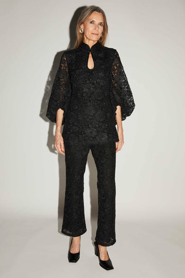 JUN TROUSERS BLACK LACE