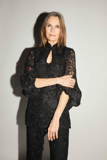 JUN TROUSERS BLACK LACE