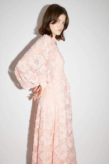 LILLI DRESS PINK EMBROIDERED TULLE