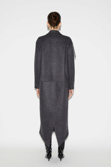 OLIVER COAT GREY WOOL AND CASHMERE
