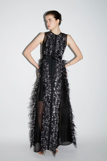 BEAU GOWN BLACK ORGANZA