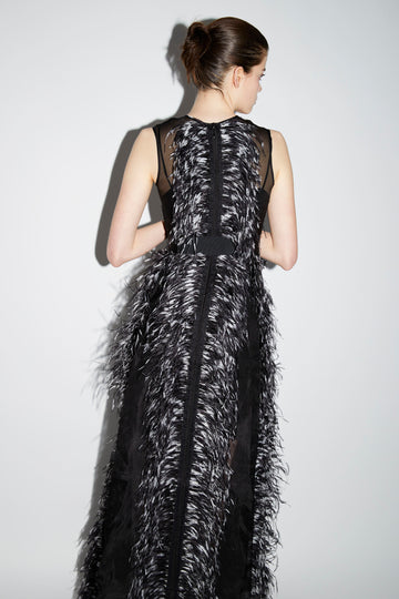 BEAU GOWN BLACK ORGANZA
