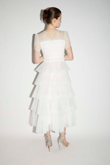 MAE DRESS WHITE TULLE