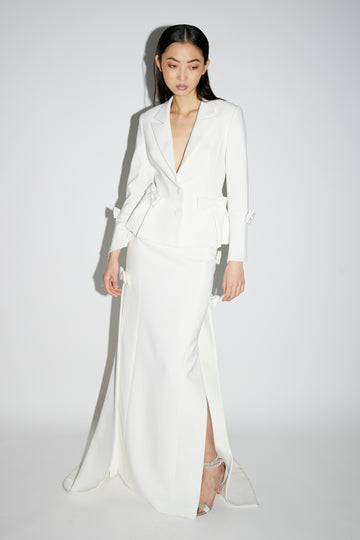 SABINA SKIRT PURE WHITE CREPE