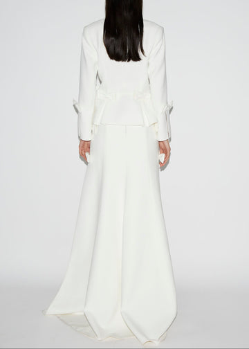 SANNA JACKET PURE WHITE CREPE